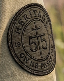 Tee shirt HERITAGE 55 - croix de lorraine N°2 kaki