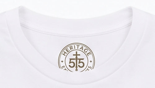 Tee shirt HERITAGE 55 - Croix de Lorraine N°1 blanc