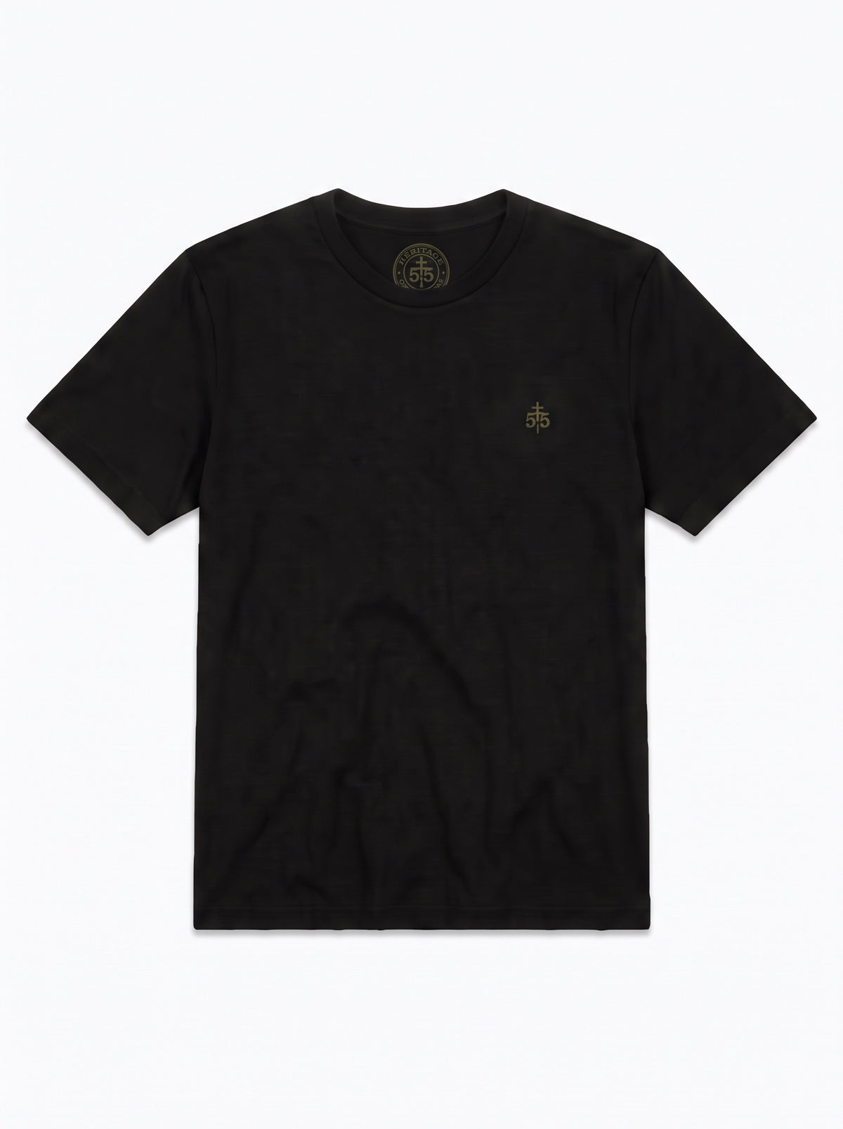 Tee shirt HERITAGE 55 - Croix de Lorraine N°1 Noir
